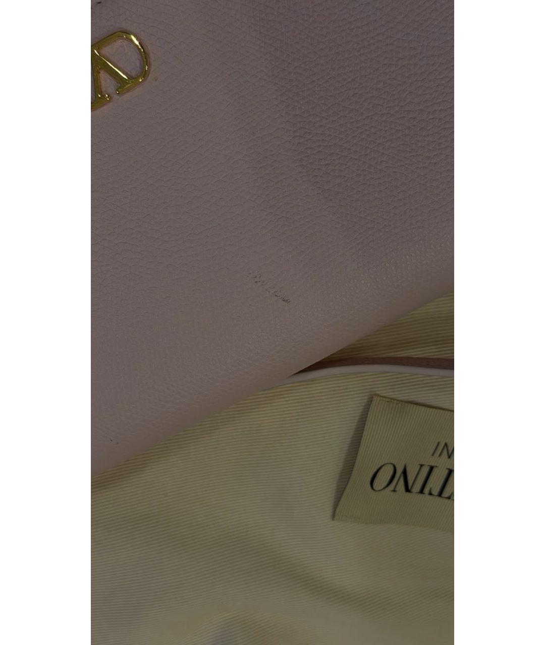 VALENTINO Розовая кожаная сумка с короткими ручками, фото 8