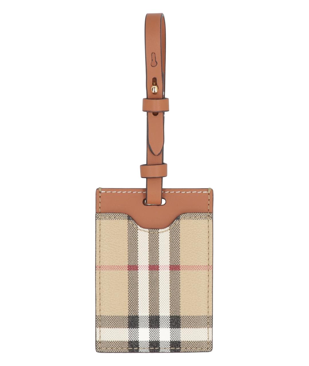 BURBERRY Коричневый брелок, фото 1