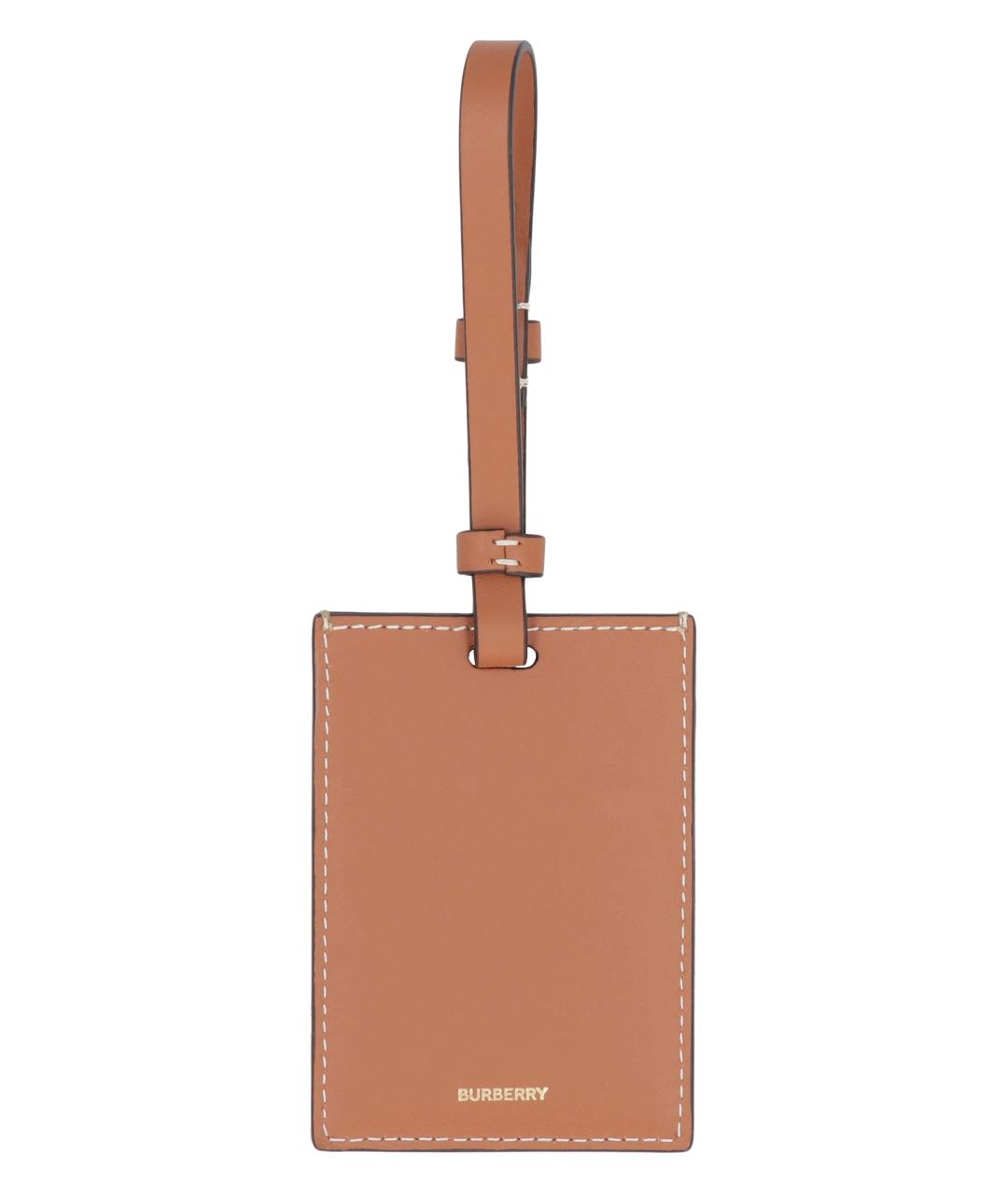BURBERRY Коричневый брелок, фото 2