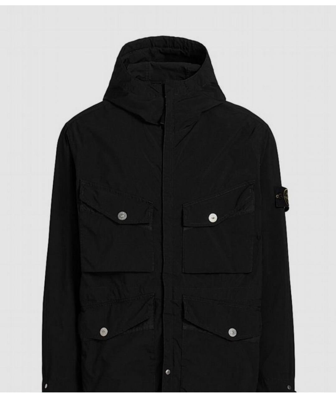 STONE ISLAND Черная полиэстеровая парка, фото 8