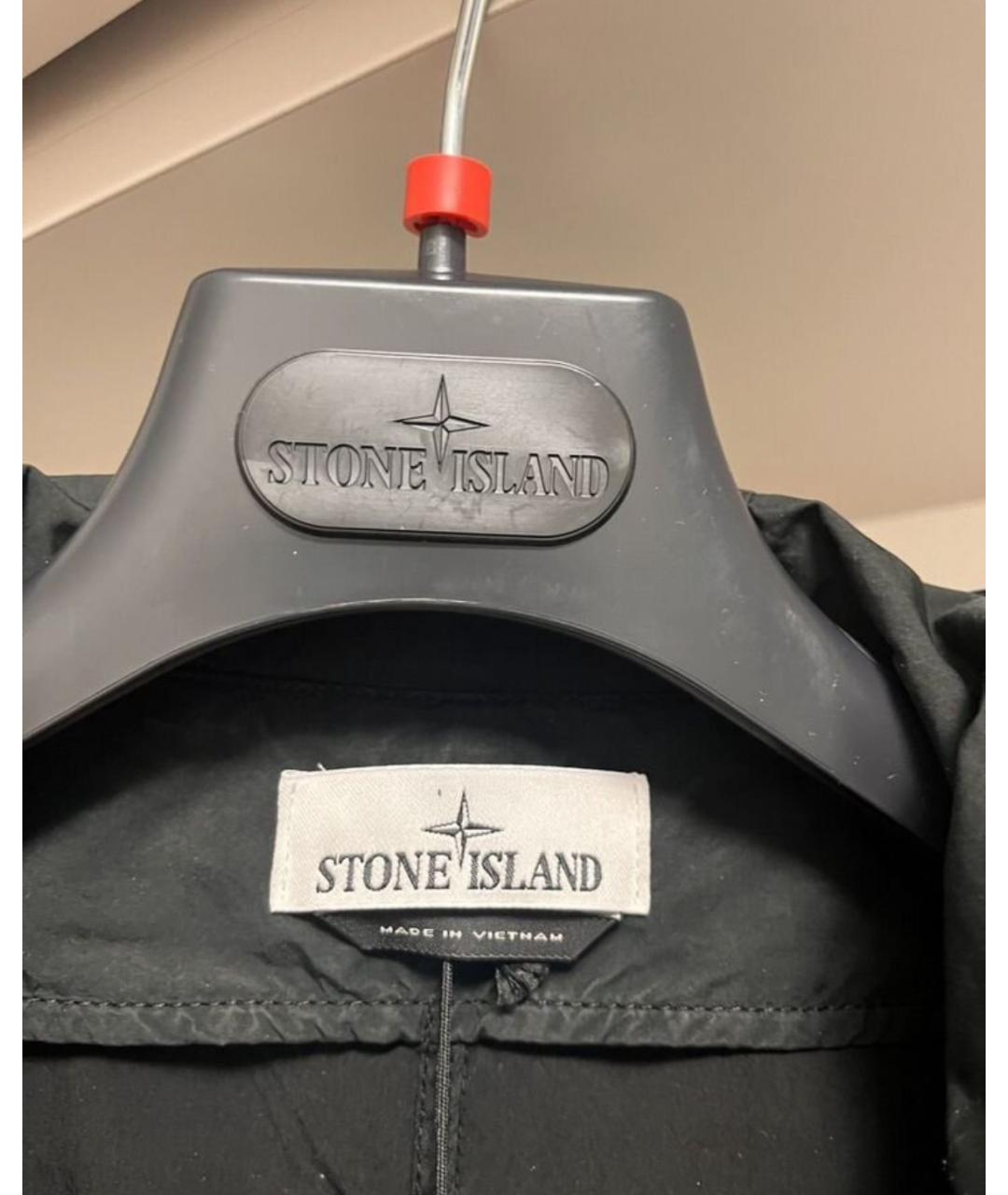 STONE ISLAND Черная полиэстеровая парка, фото 5