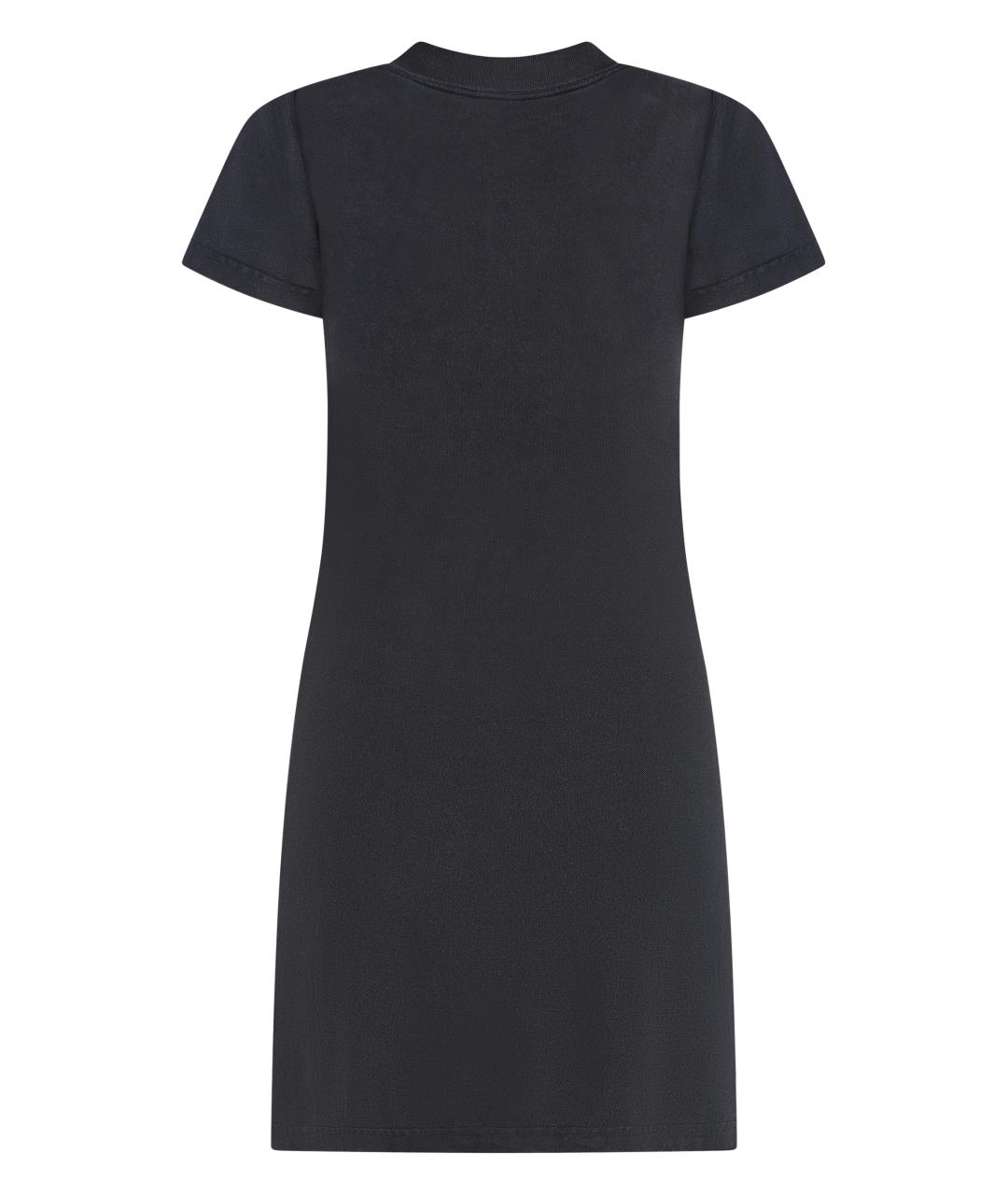 BALENCIAGA Черное хлопковое повседневное платье, фото 2