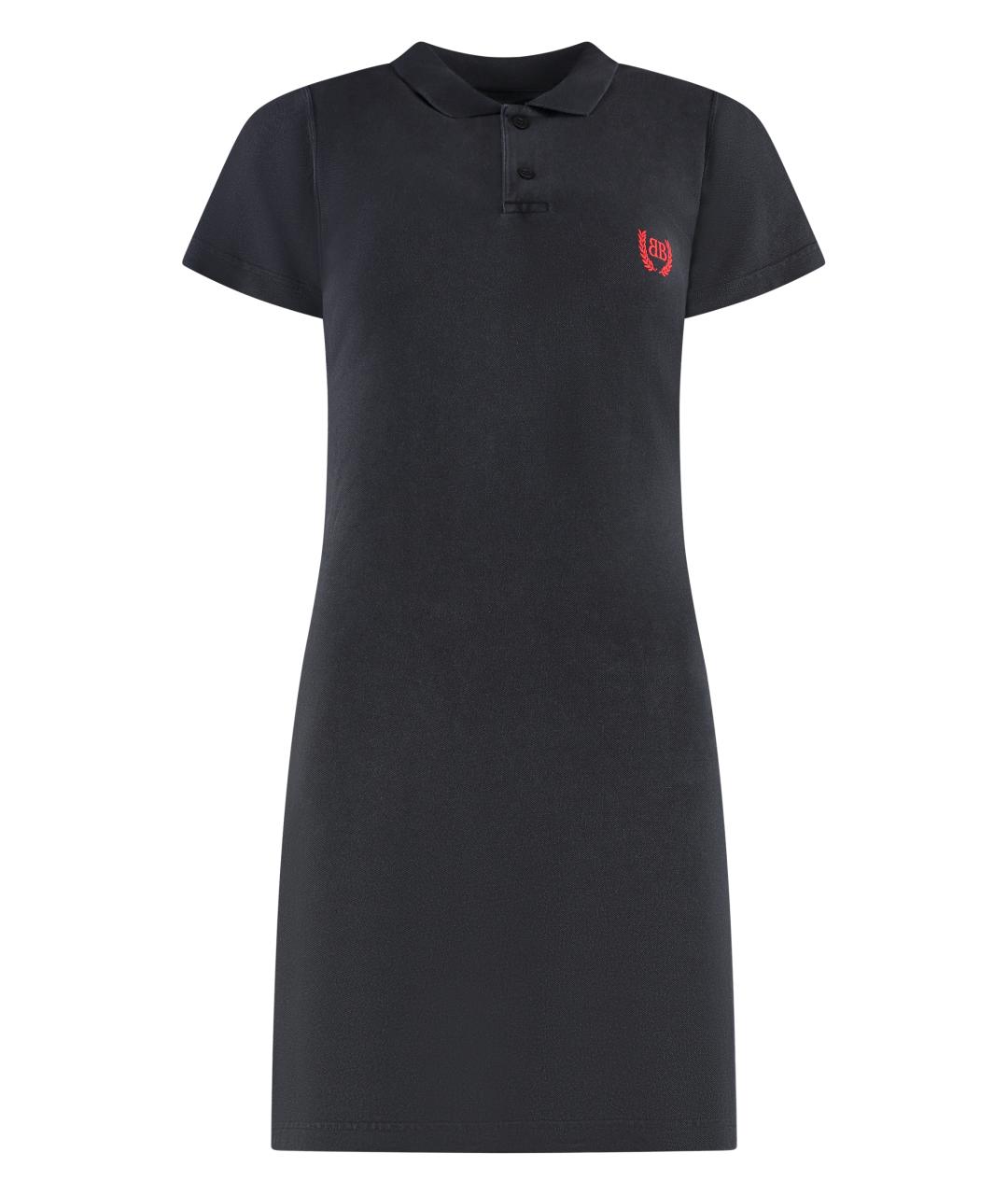 BALENCIAGA Черное хлопковое повседневное платье, фото 1