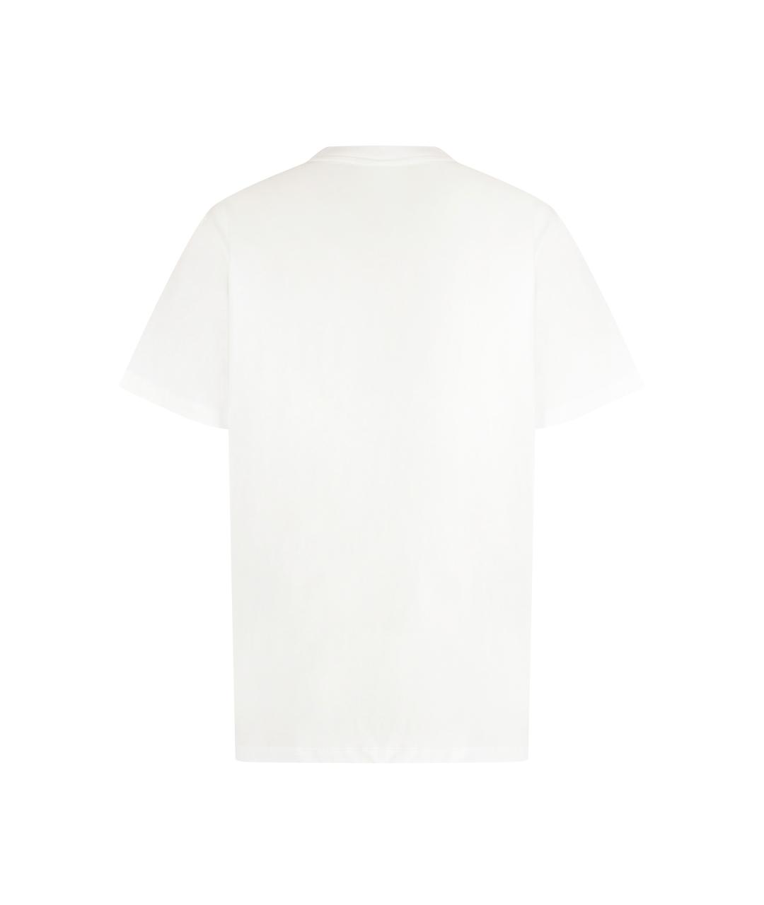 BURBERRY Белая хлопковая футболка, фото 2