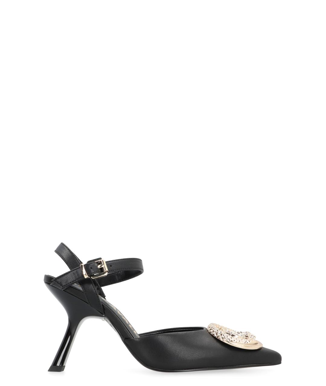 JUST CAVALLI Черные кожаные туфли, фото 1