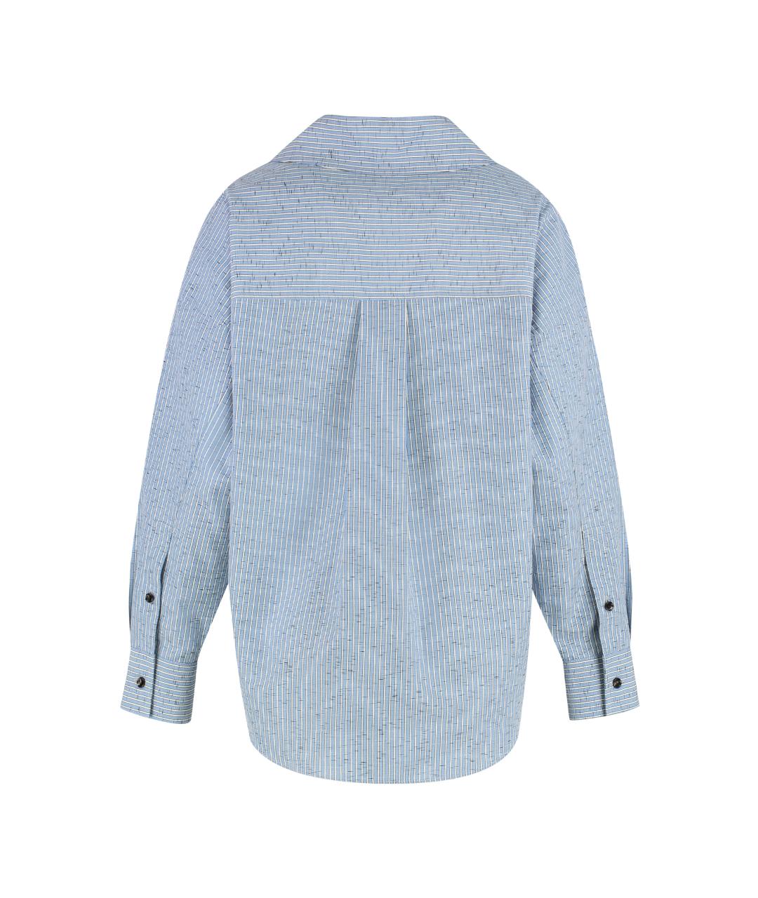 BOTTEGA VENETA Голубая хлопковая рубашка, фото 2