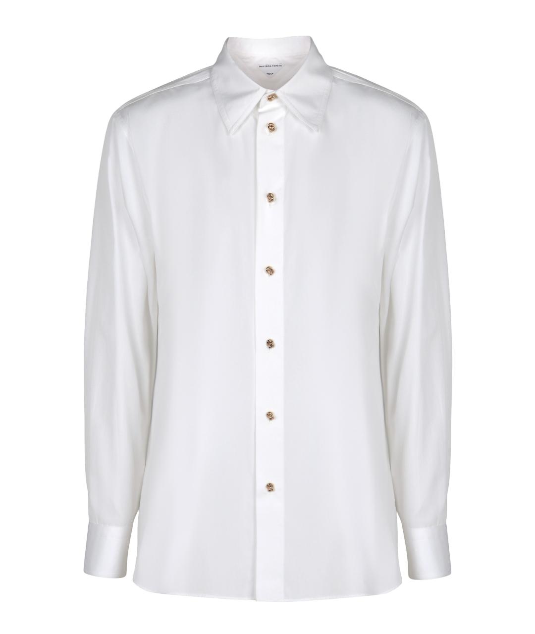 BOTTEGA VENETA Белая хлопковая рубашка, фото 1