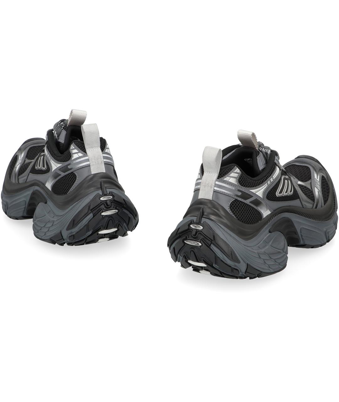 BALENCIAGA Черные синтетические низкие кроссовки / кеды, фото 4