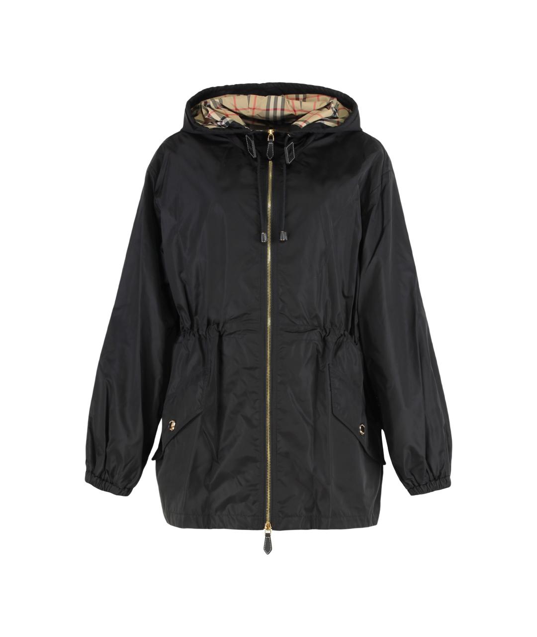 BURBERRY Черная полиэстеровая парка, фото 1