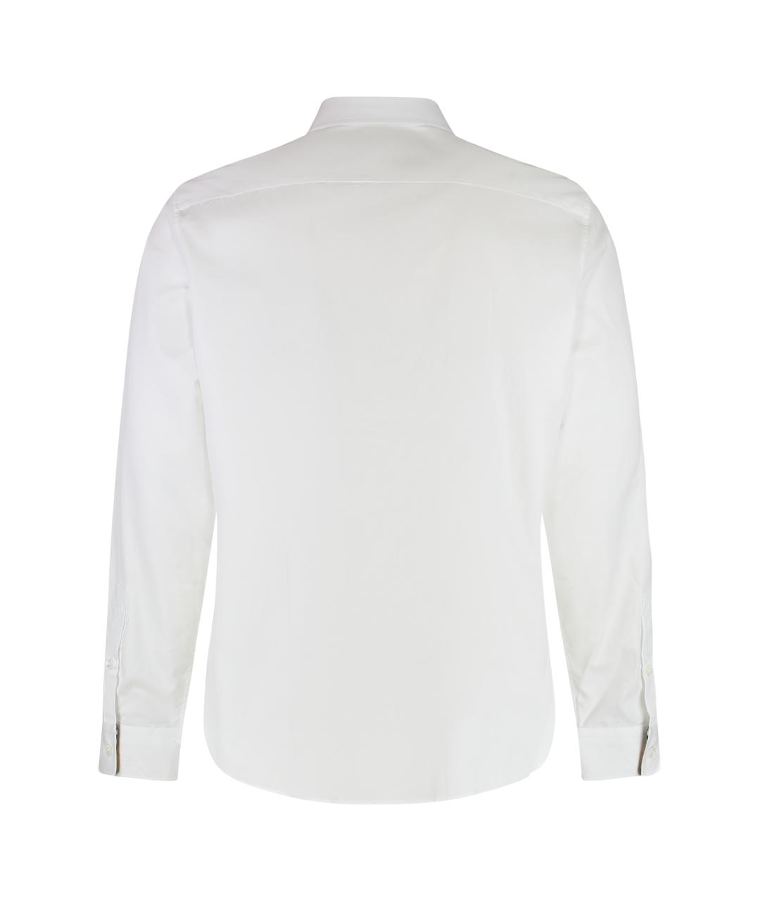 BURBERRY Белая хлопковая классическая рубашка, фото 2