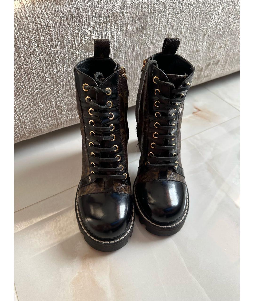 LOUIS VUITTON Коричневые ботильоны, фото 2