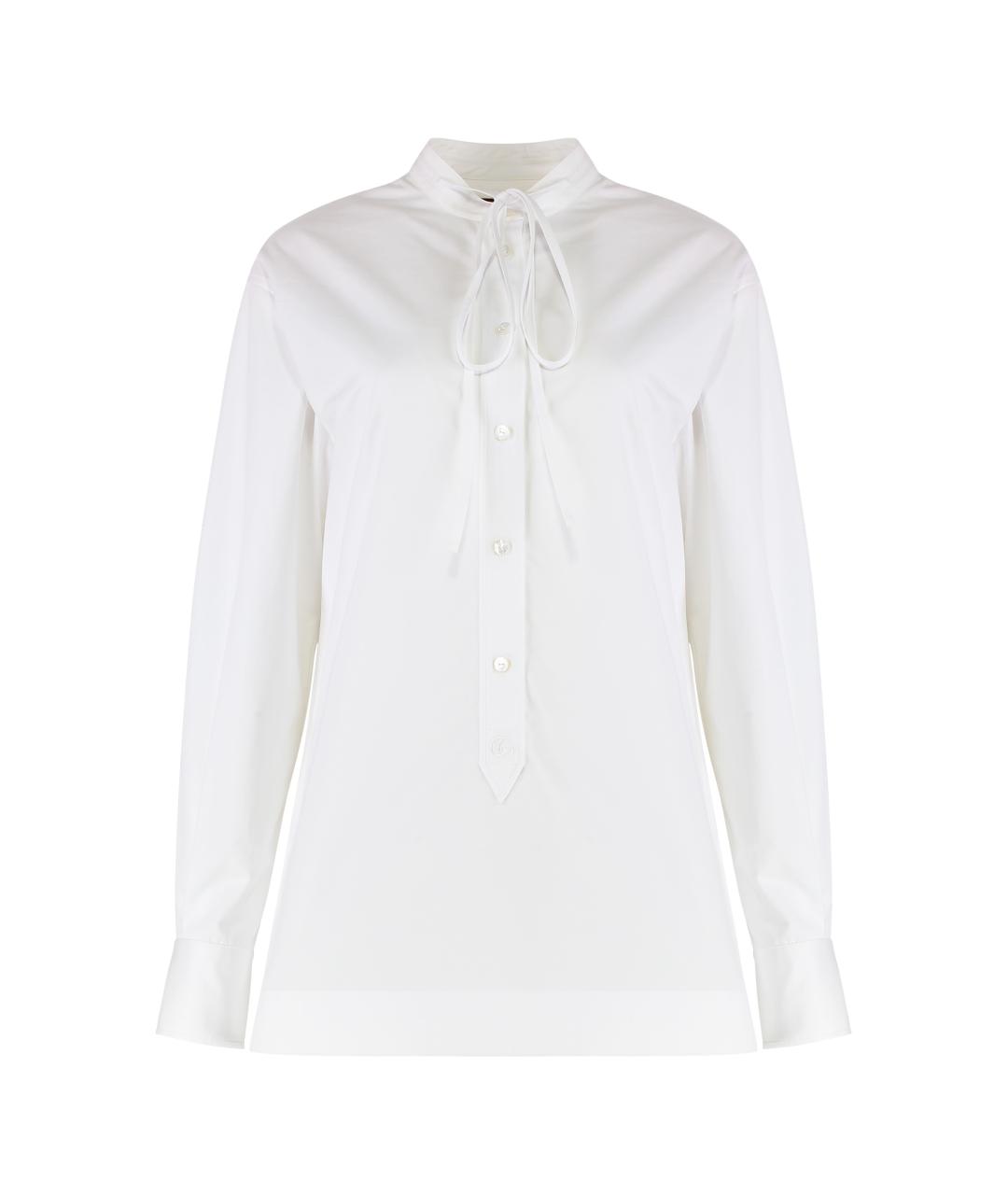 GUCCI Белая хлопковая рубашка, фото 1