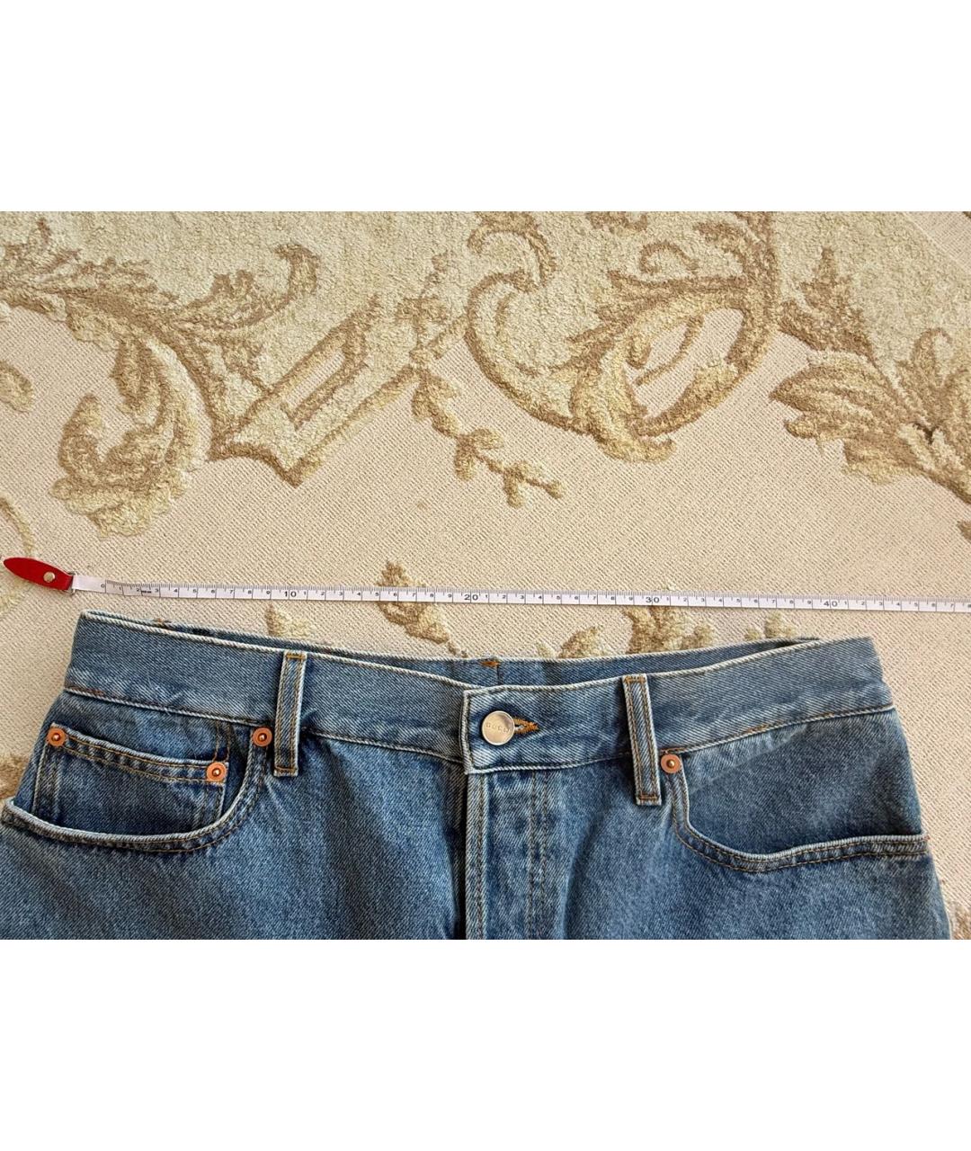 GUCCI Хлопковые джинсы клеш, фото 6