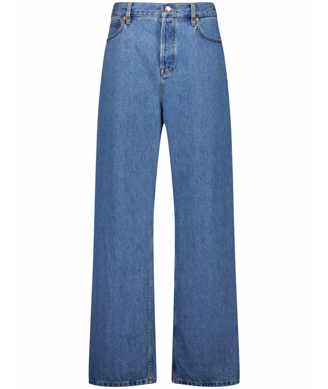 GUCCI Хлопковые джинсы клеш, фото 1