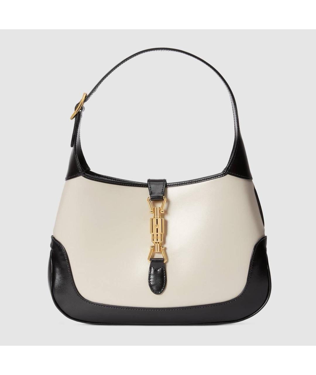 GUCCI Белая кожаная сумка с короткими ручками, фото 8