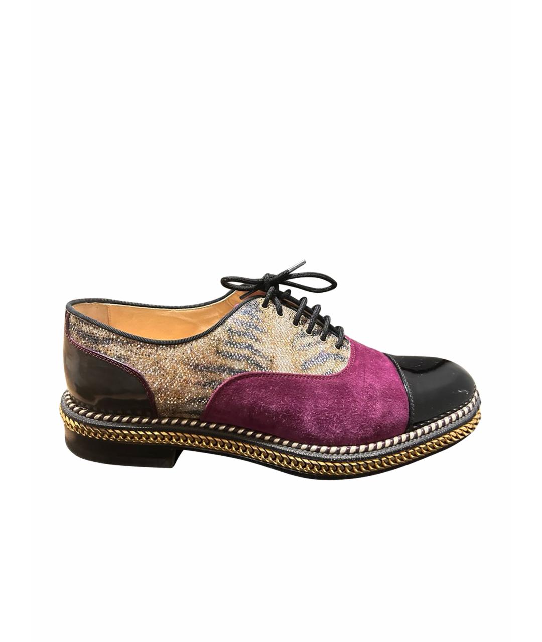 CHRISTIAN LOUBOUTIN Мульти замшевые брогги и оксфорды, фото 1