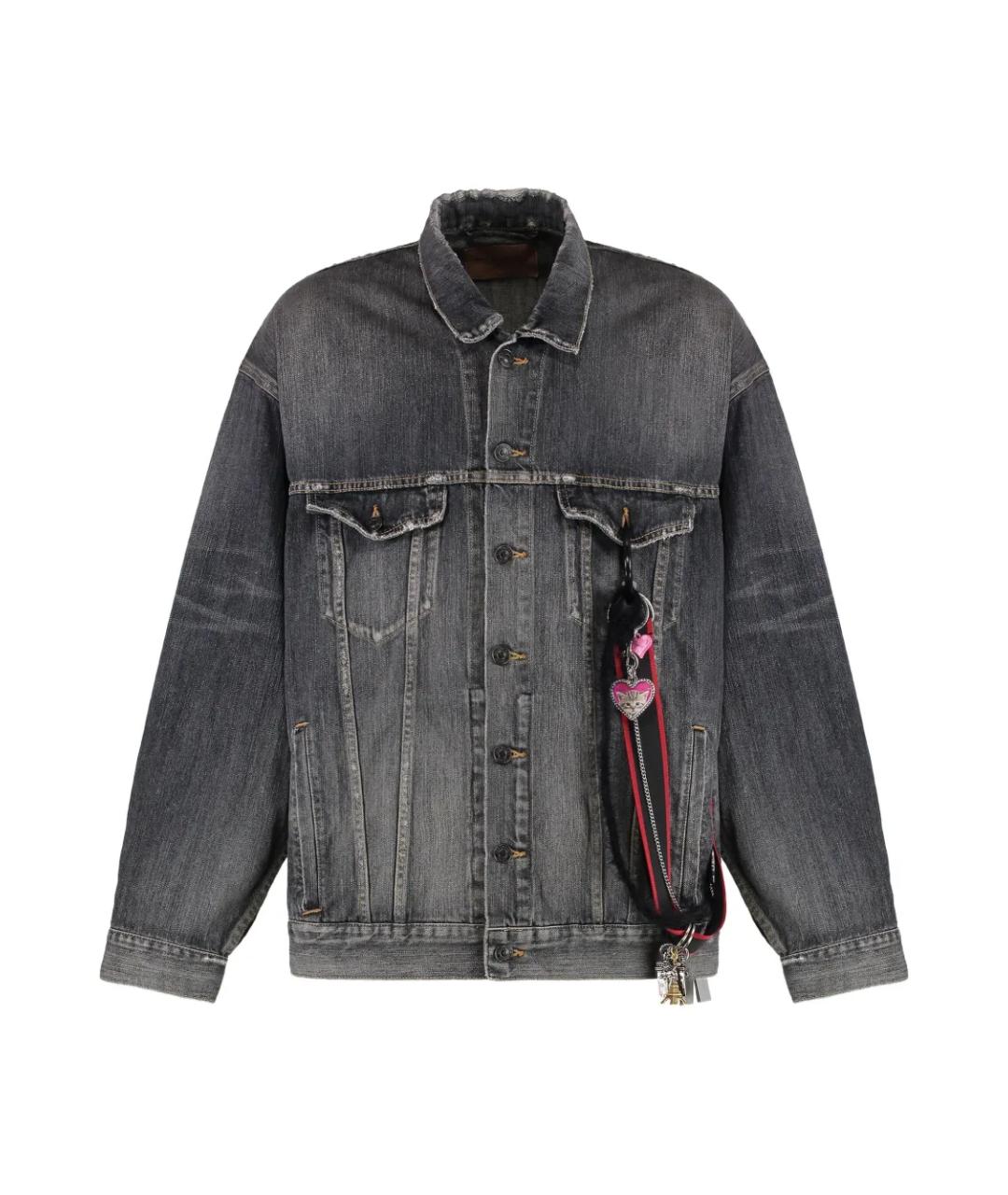 BALENCIAGA Серая хлопковая куртка, фото 3