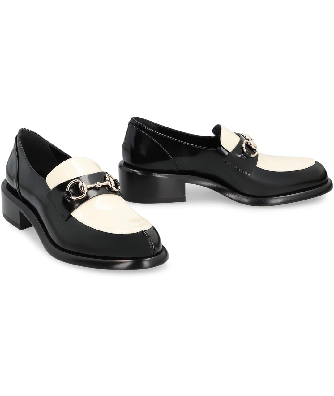 GUCCI Черные кожаные лоферы, фото 3