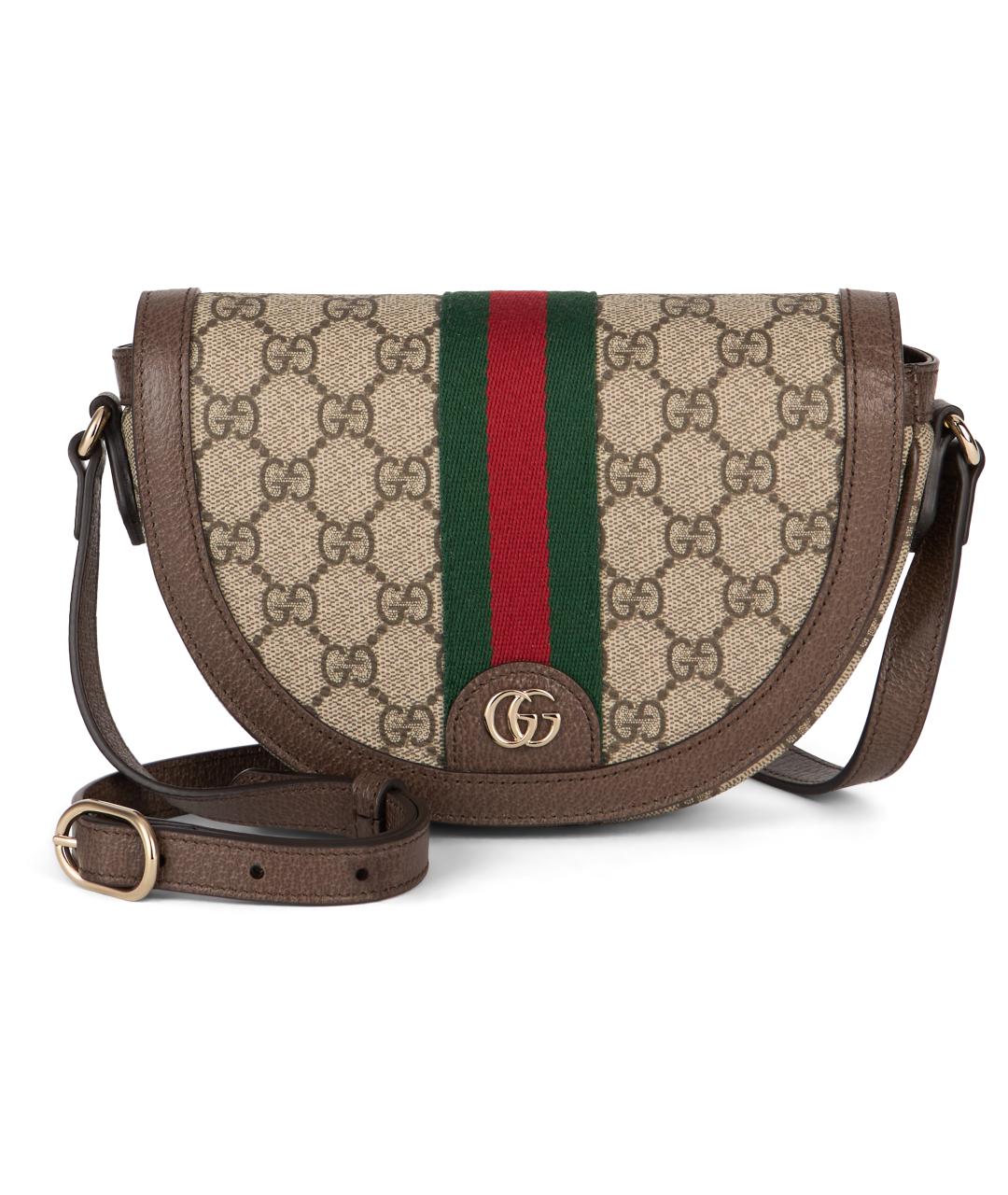 GUCCI Бежевая синтетическая сумка через плечо, фото 2