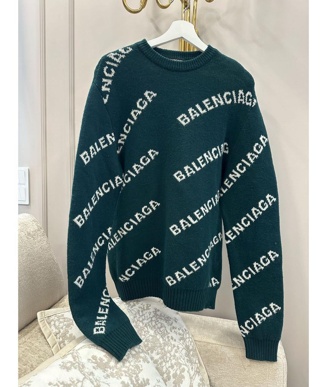 BALENCIAGA Зеленый джемпер / свитер, фото 9