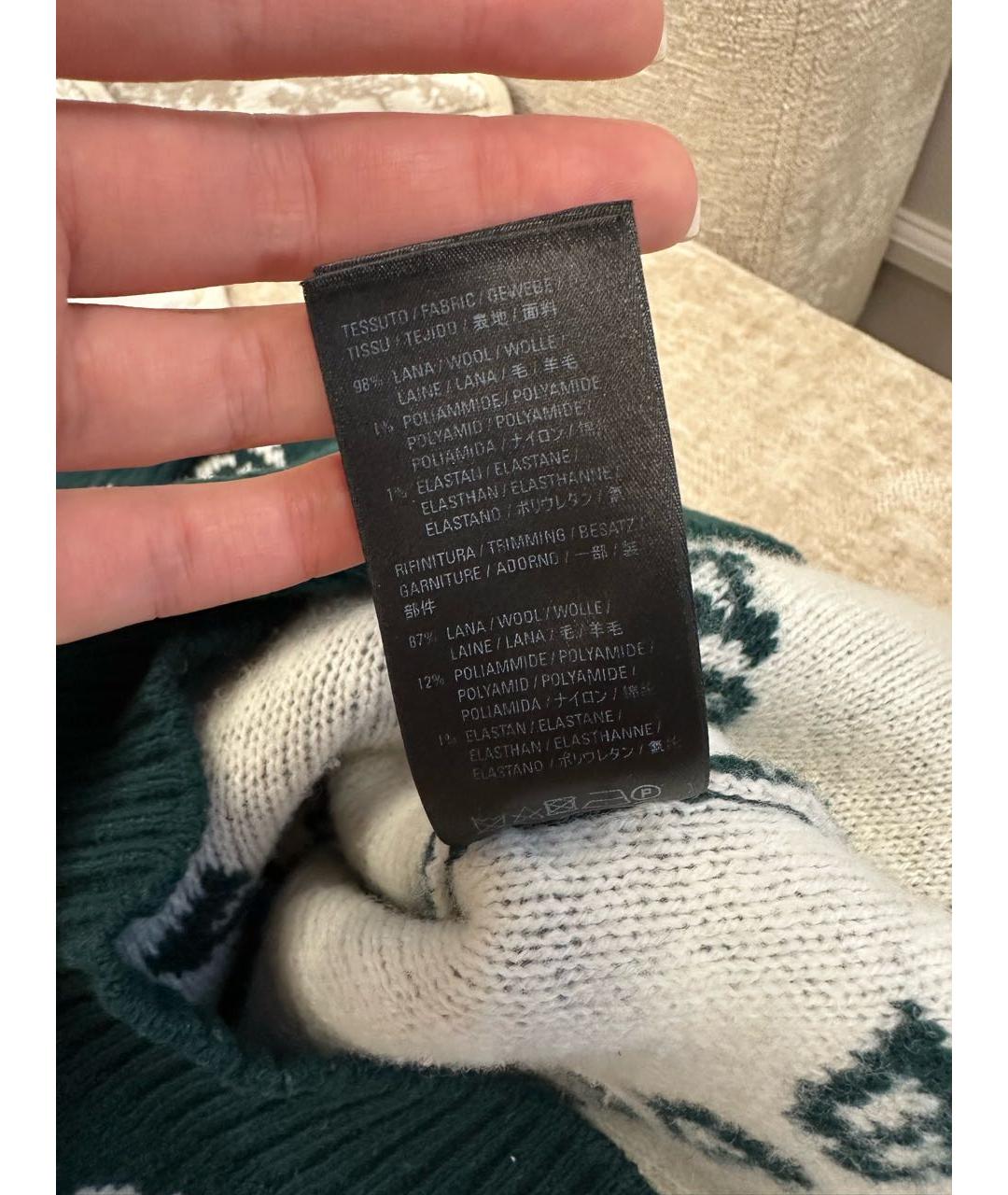 BALENCIAGA Зеленый джемпер / свитер, фото 6