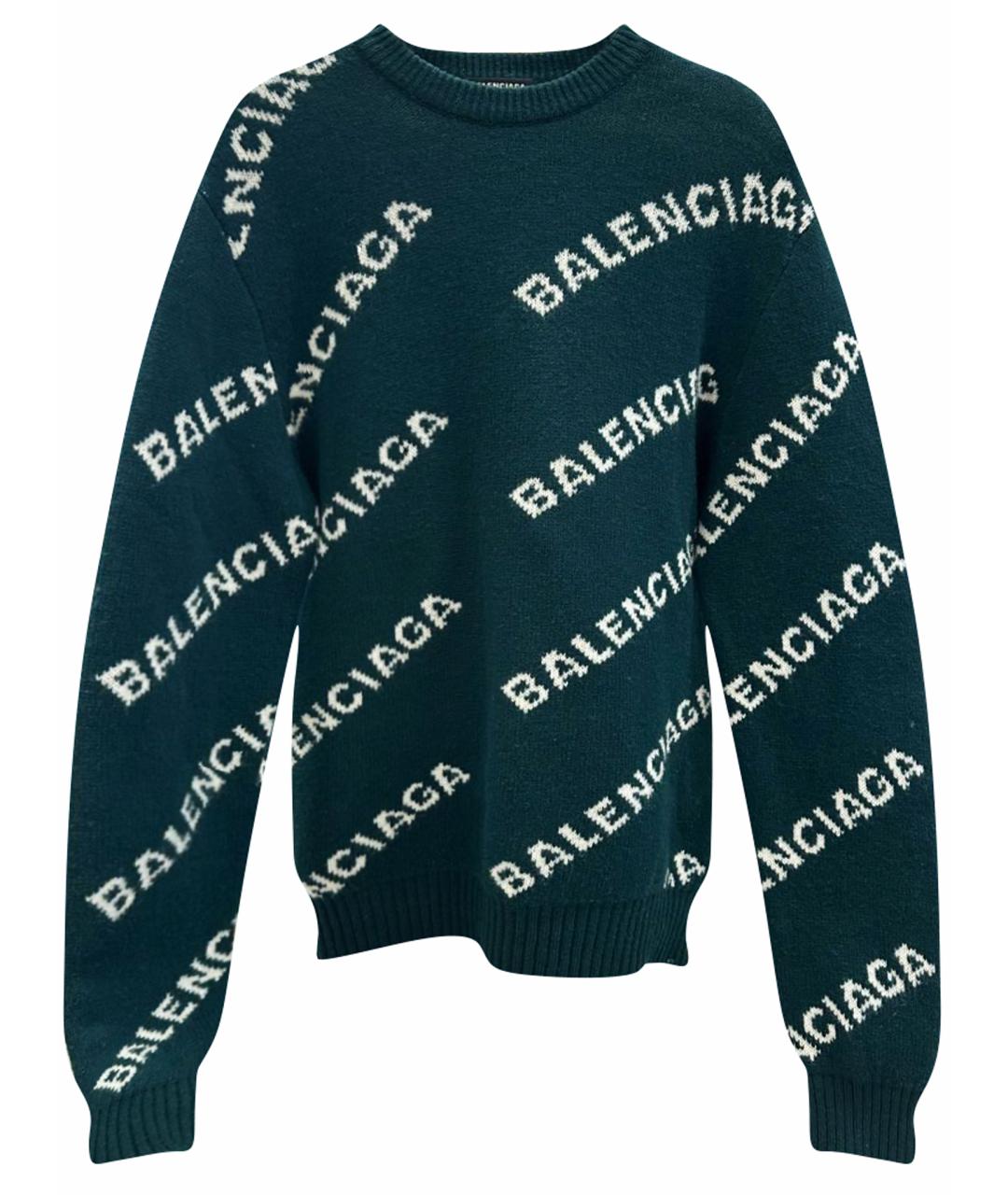 BALENCIAGA Зеленый джемпер / свитер, фото 1