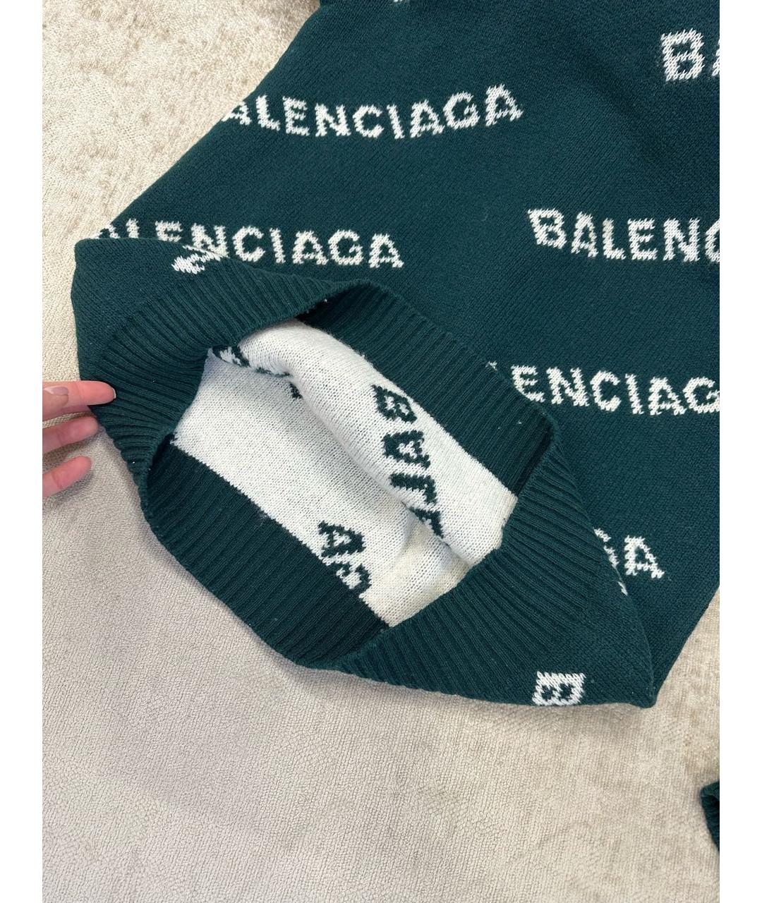 BALENCIAGA Зеленый джемпер / свитер, фото 3