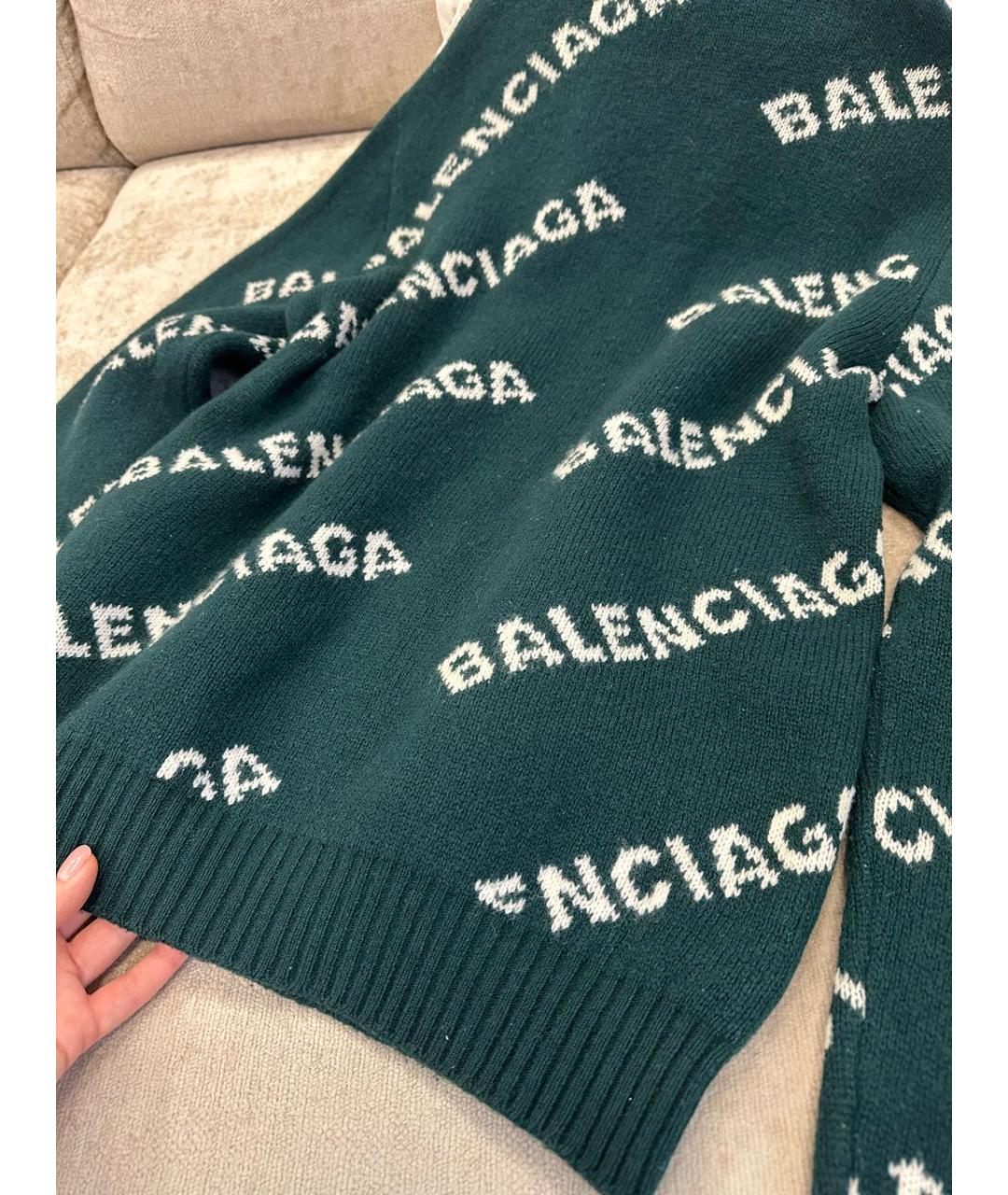 BALENCIAGA Зеленый джемпер / свитер, фото 8