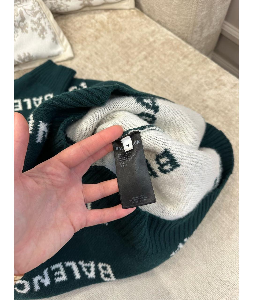 BALENCIAGA Зеленый джемпер / свитер, фото 5