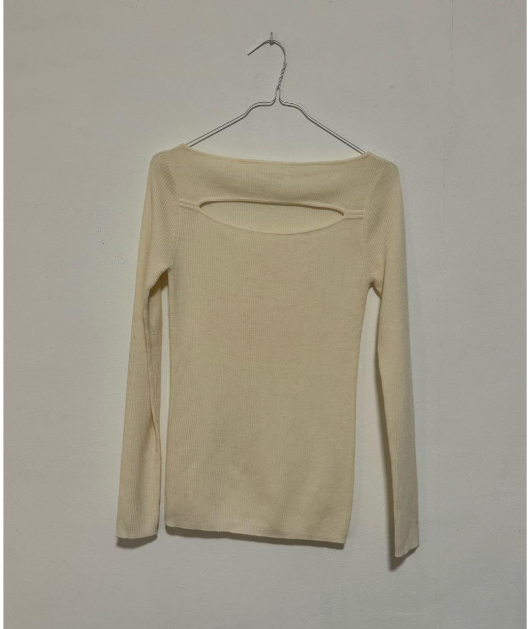 P.A.R.O.S.H. Белый шерстяной джемпер / свитер, фото 6