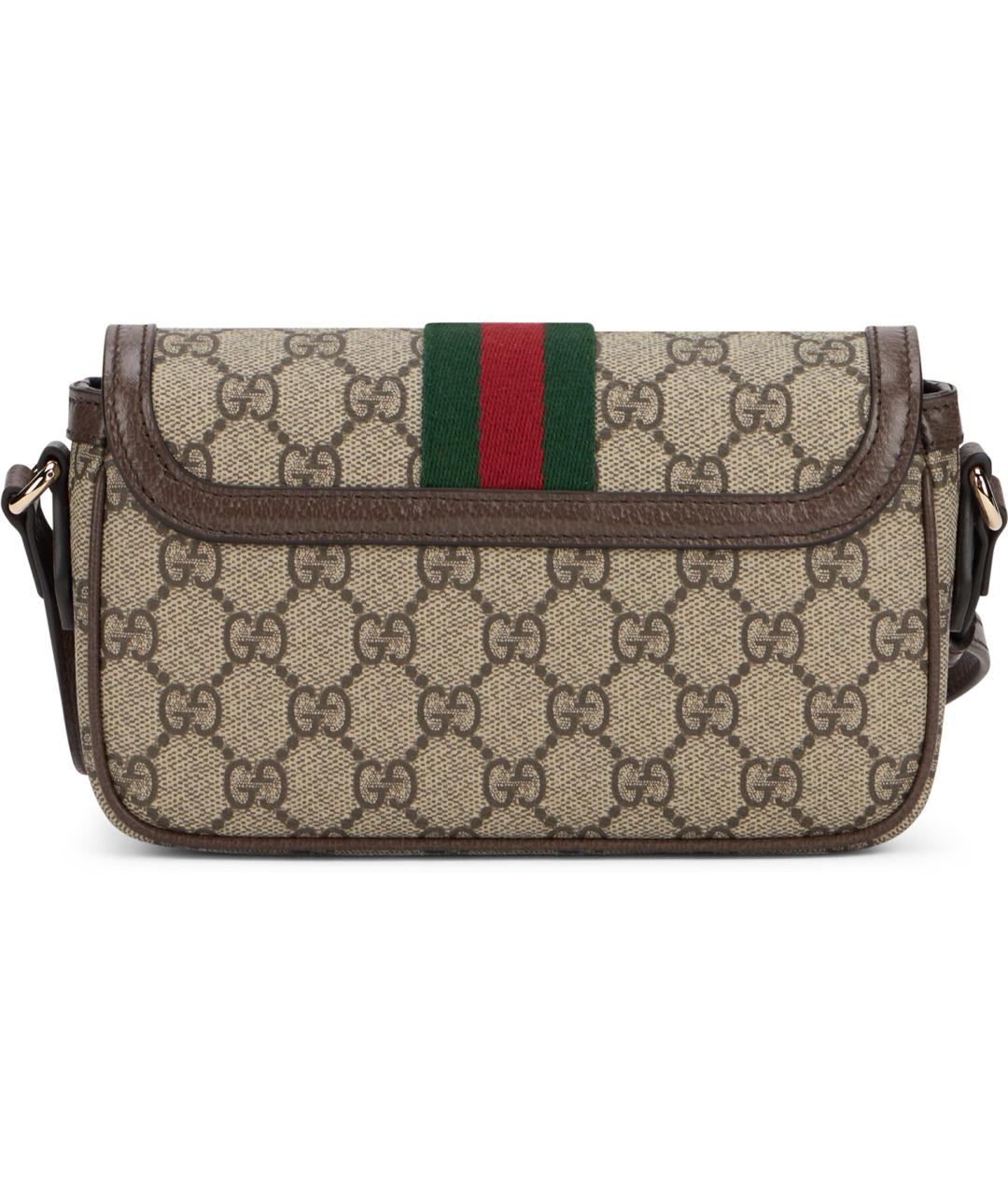 GUCCI Бежевая тканевая сумка через плечо, фото 3
