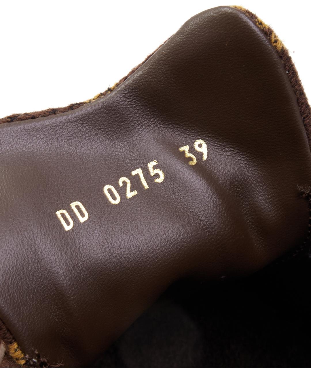 LOUIS VUITTON Коричневые текстильные кроссовки, фото 8