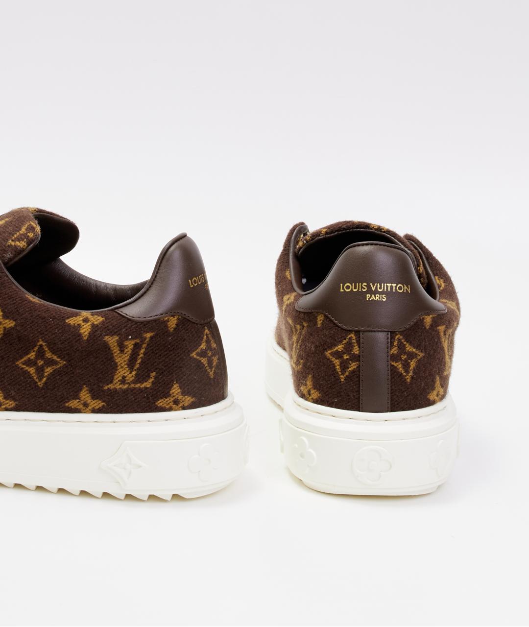 LOUIS VUITTON Коричневые текстильные кроссовки, фото 3