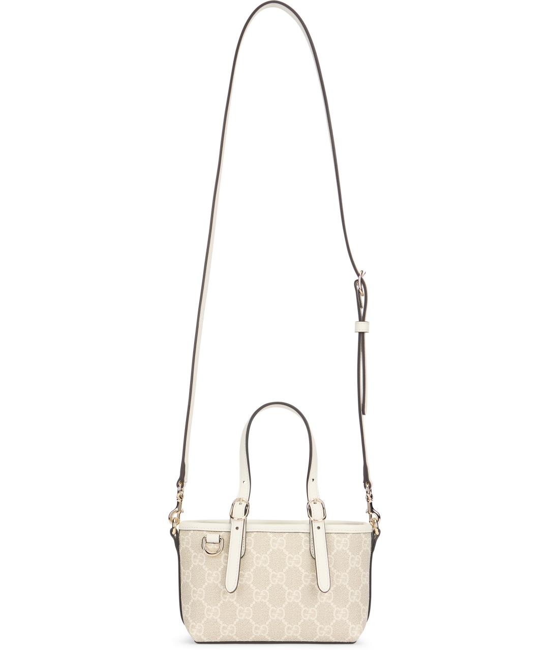 GUCCI Бежевая сумка с короткими ручками, фото 5