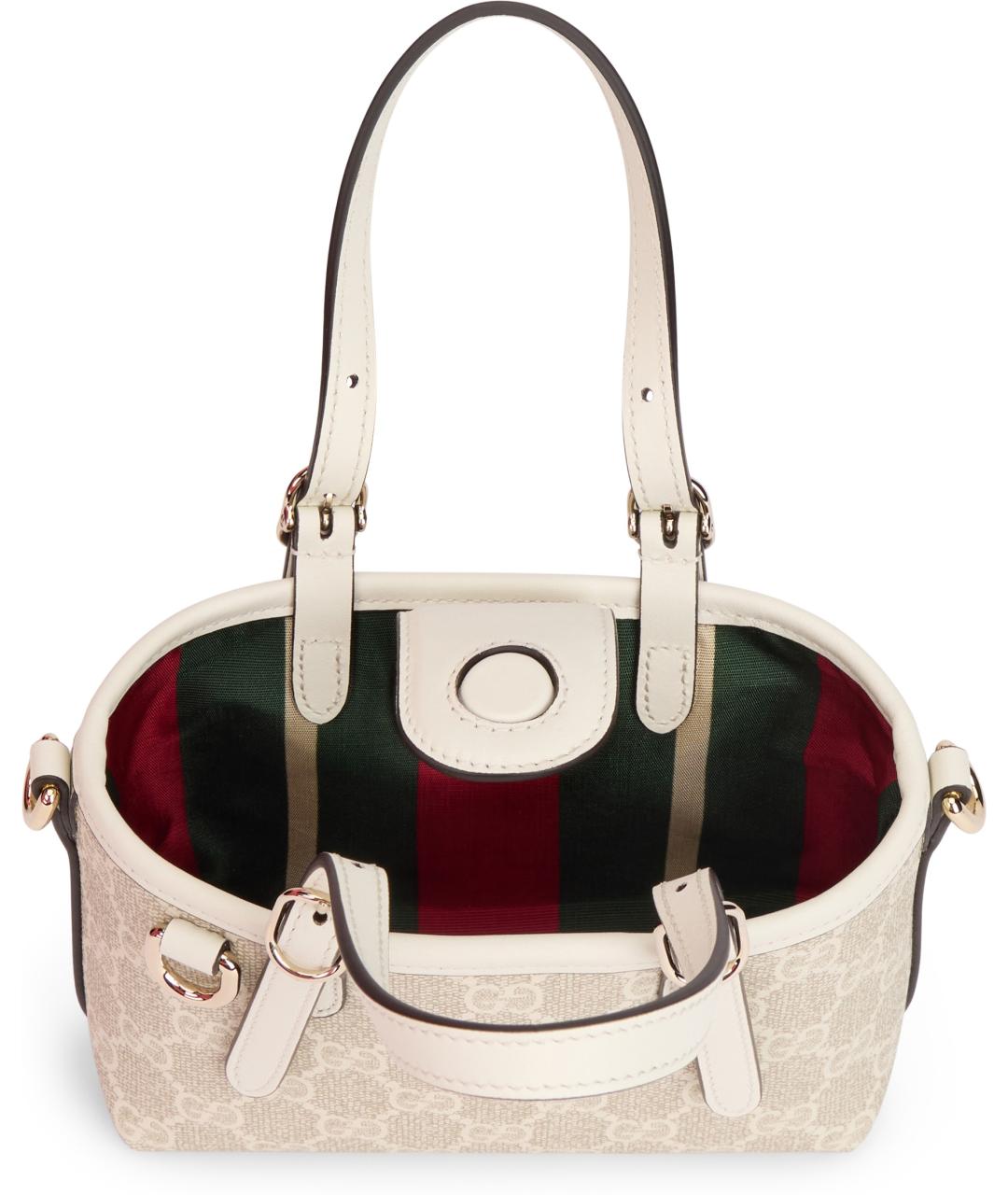 GUCCI Бежевая сумка с короткими ручками, фото 6