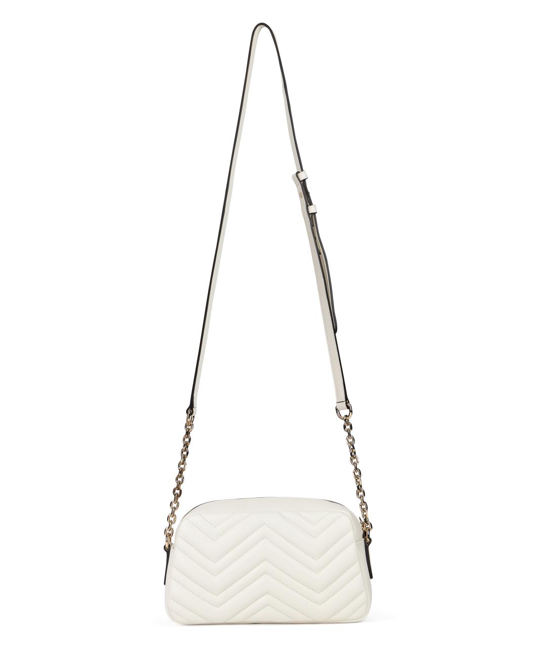 GUCCI Белая кожаная сумка через плечо, фото 4