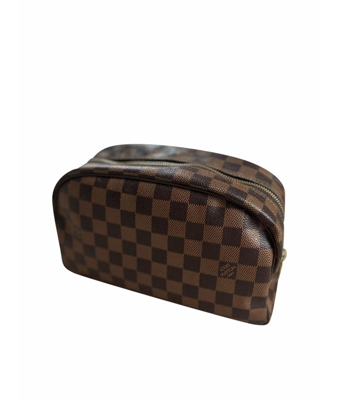 LOUIS VUITTON Коричневая косметичка, фото 1