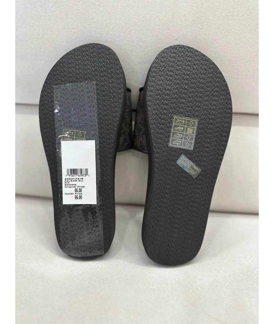 MICHAEL KORS Коричневые шлепанцы, фото 4