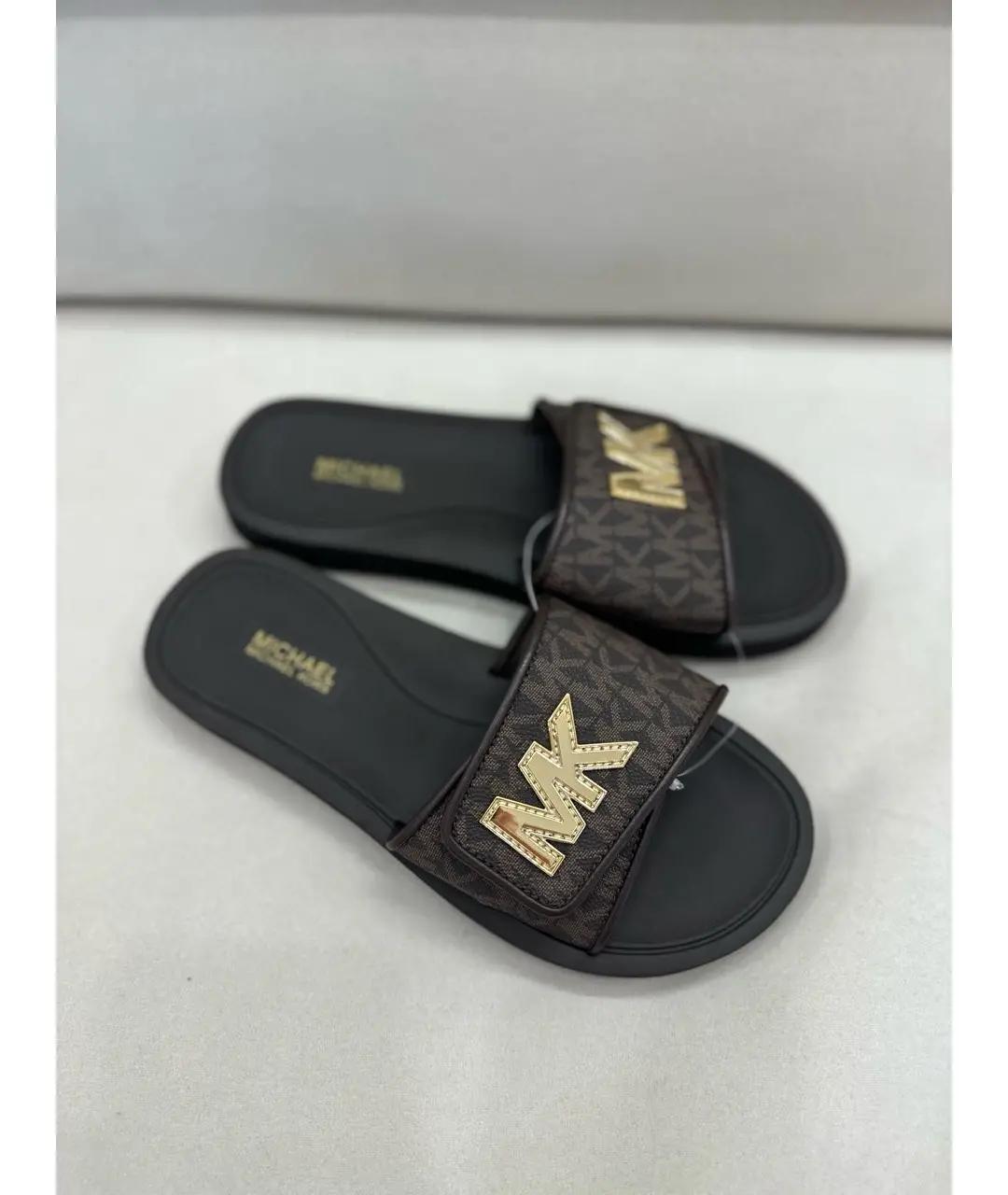 MICHAEL KORS Коричневые шлепанцы, фото 3