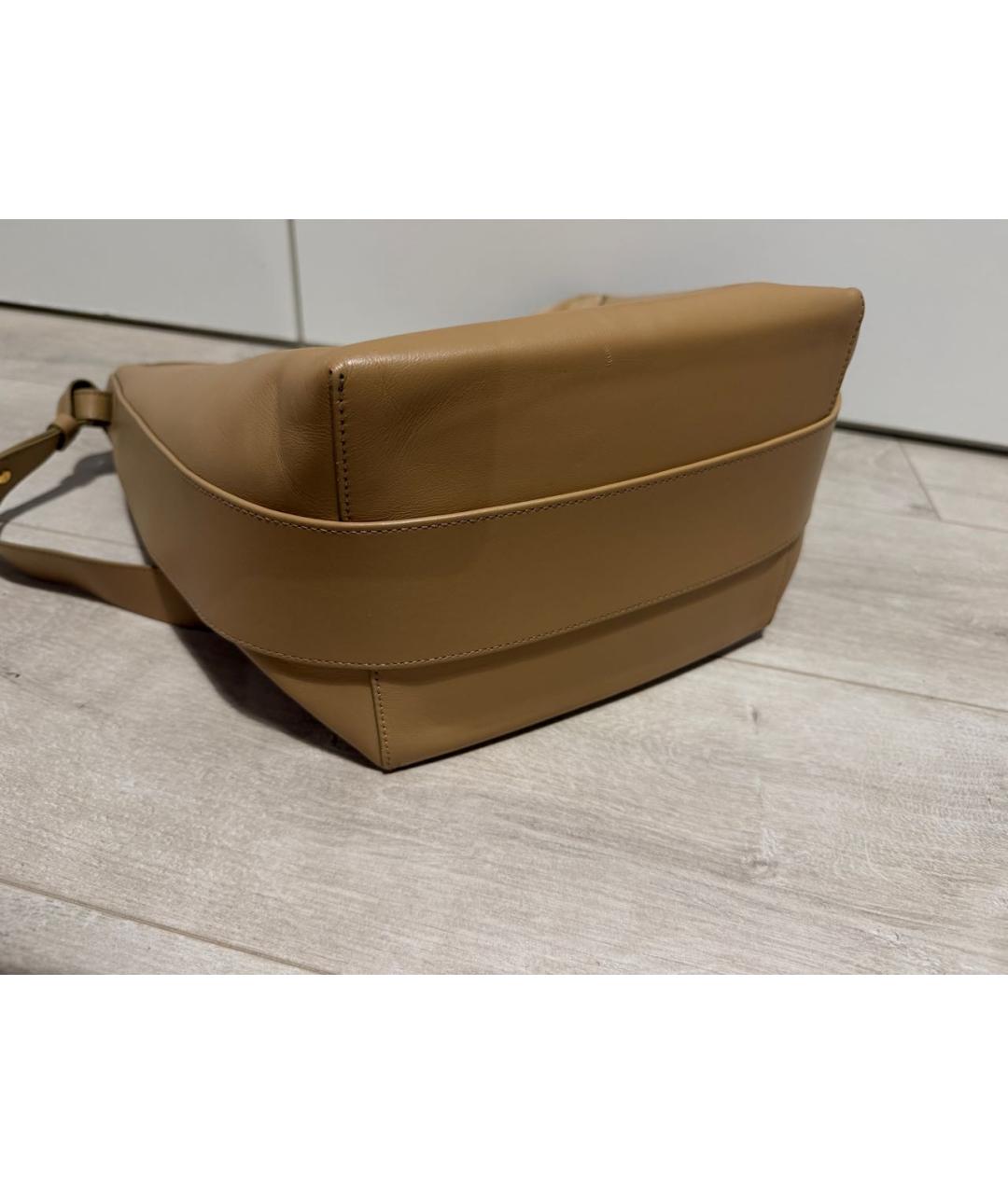 NEOUS Бежевая кожаная сумка тоут, фото 5