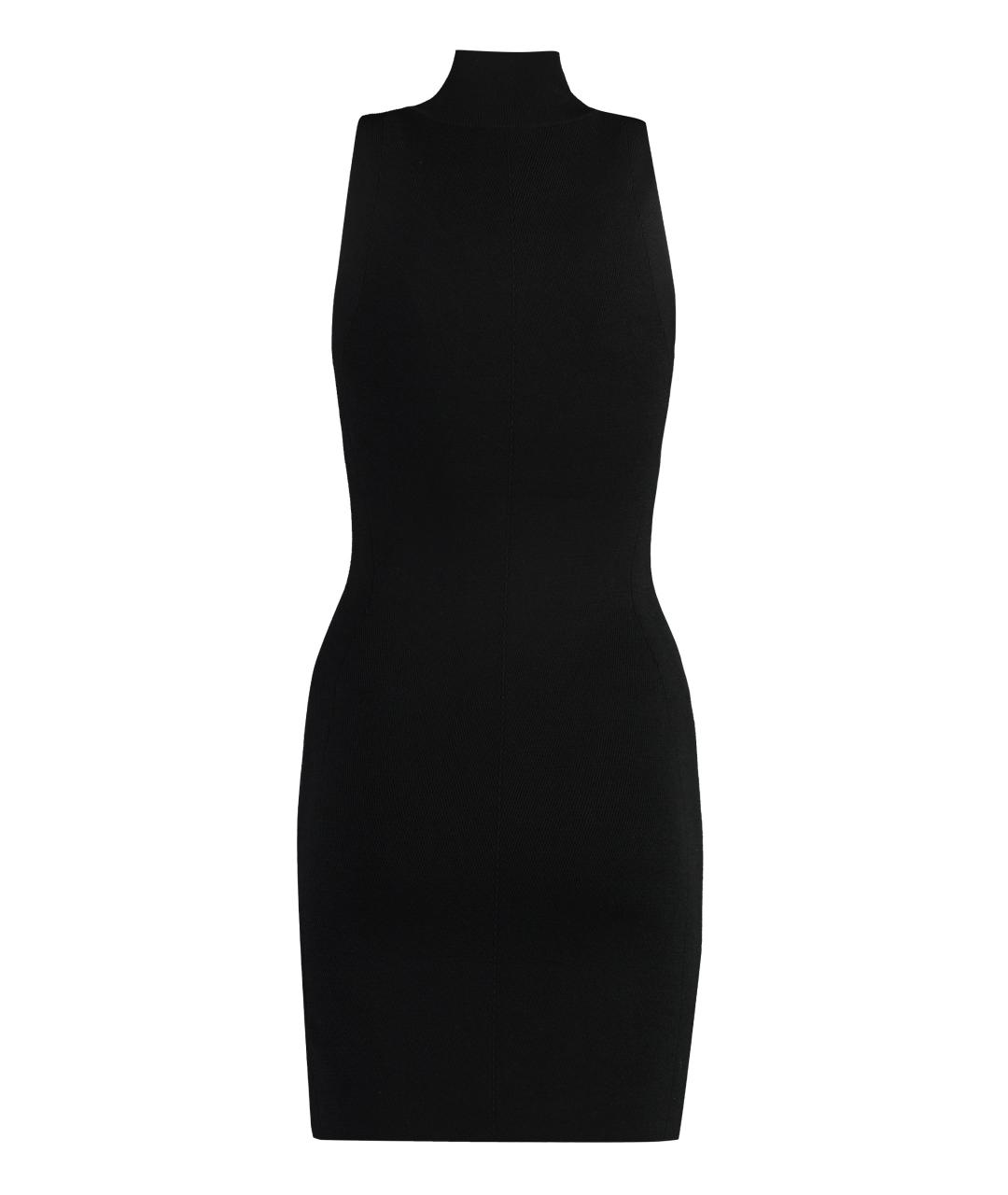 DIESEL Черное вискозное повседневное платье, фото 2