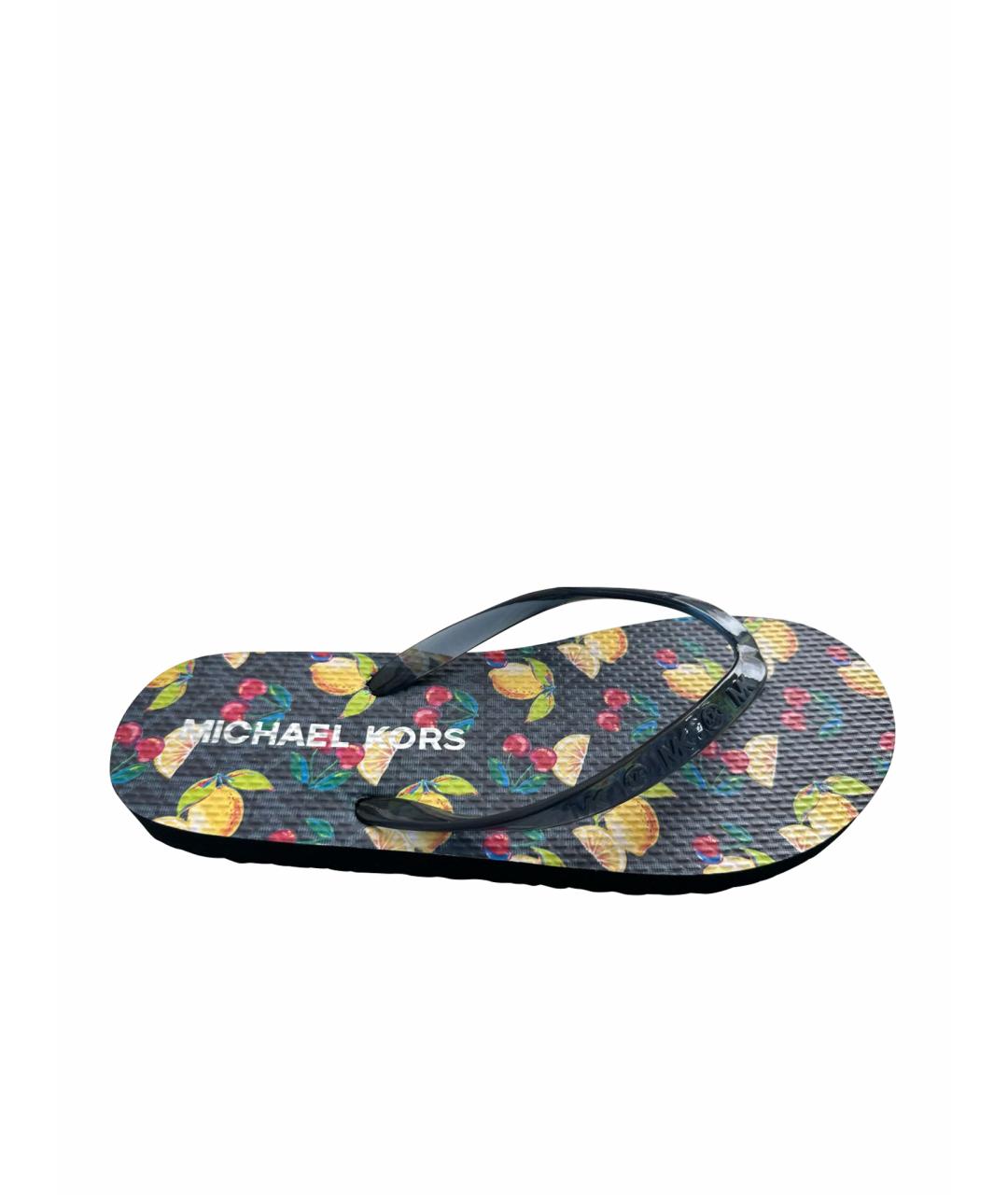 MICHAEL KORS Темно-синие шлепанцы, фото 1