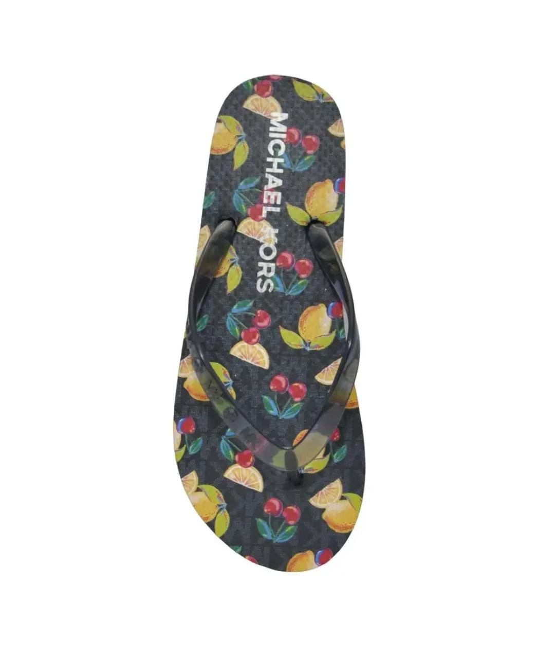 MICHAEL KORS Темно-синие шлепанцы, фото 2