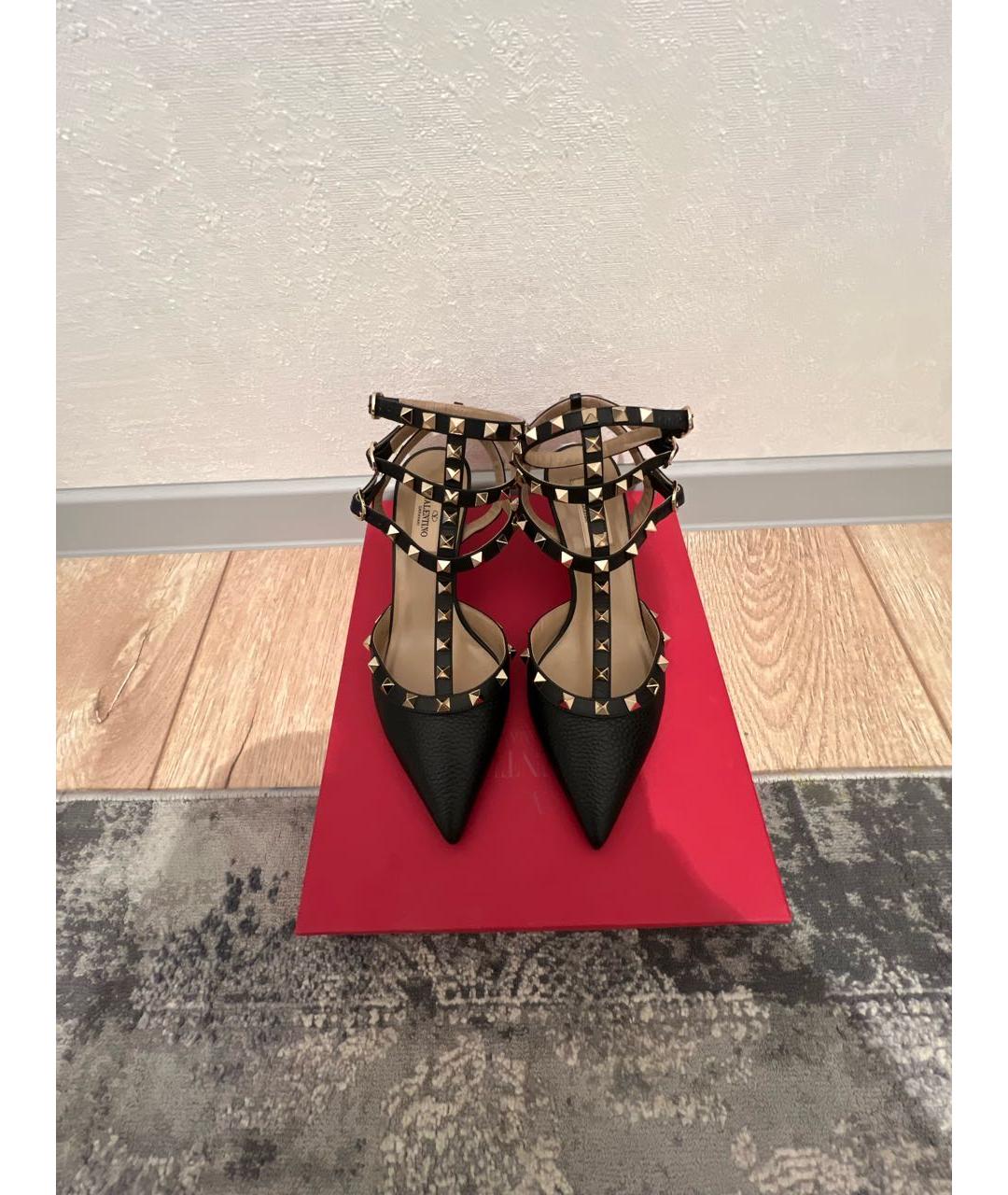 VALENTINO Черные кожаные туфли, фото 2