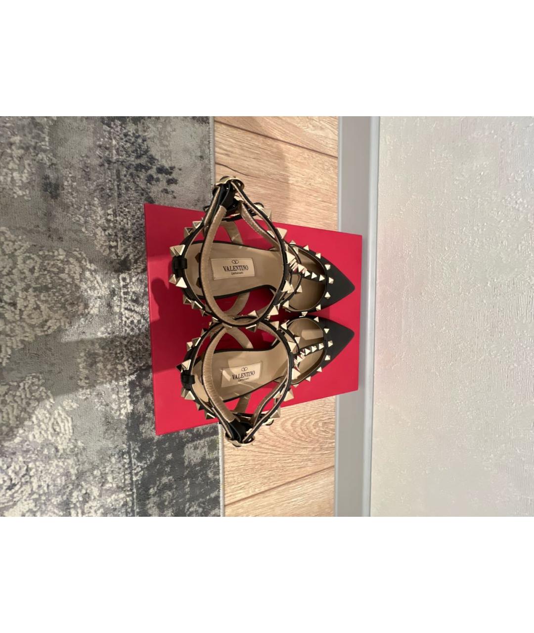 VALENTINO Черные кожаные туфли, фото 3