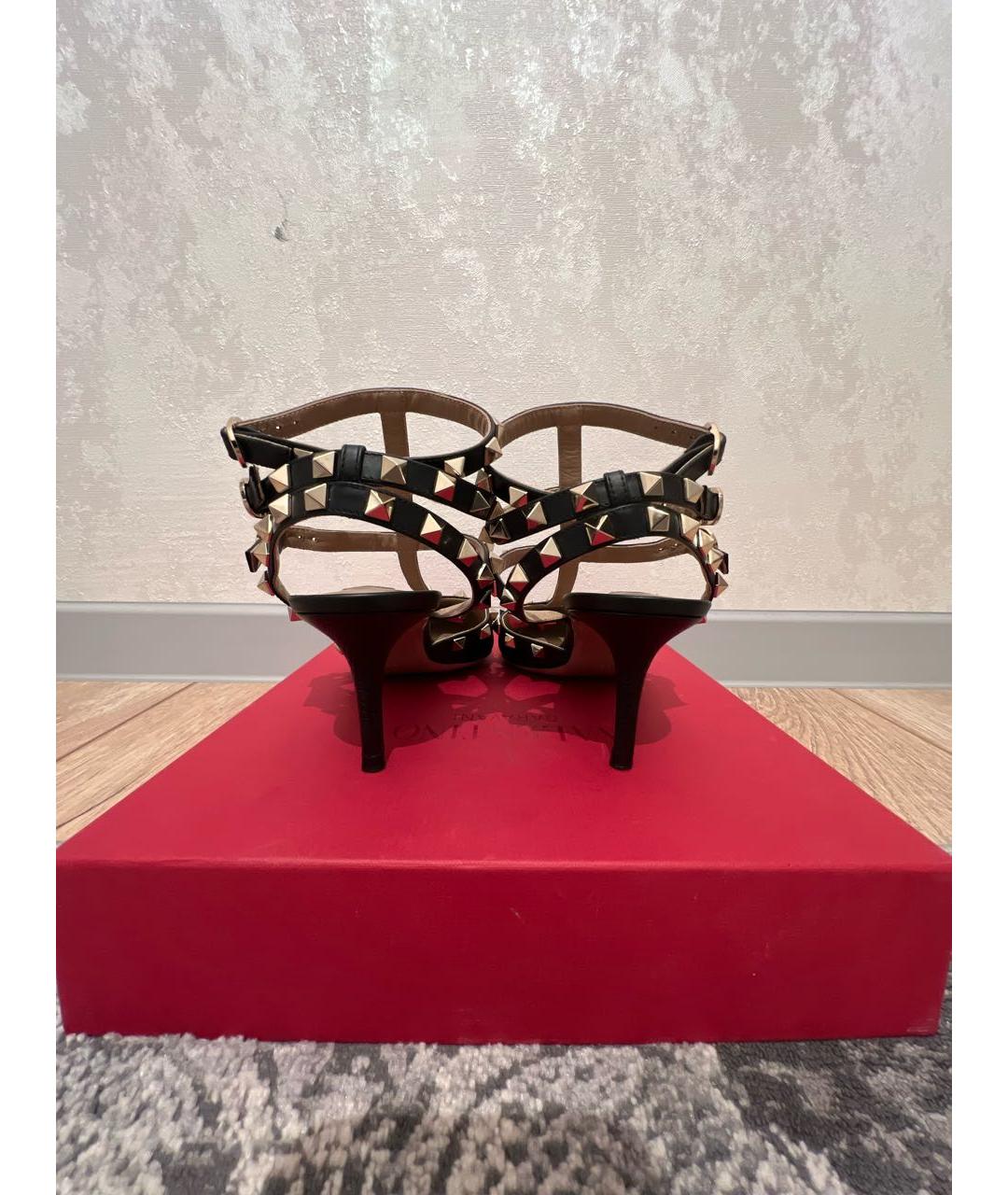 VALENTINO Черные кожаные туфли, фото 4