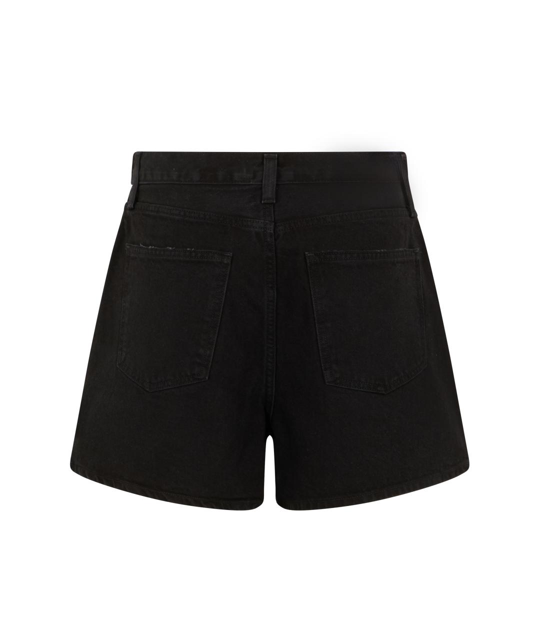 AGOLDE Черные хлопковые шорты, фото 2