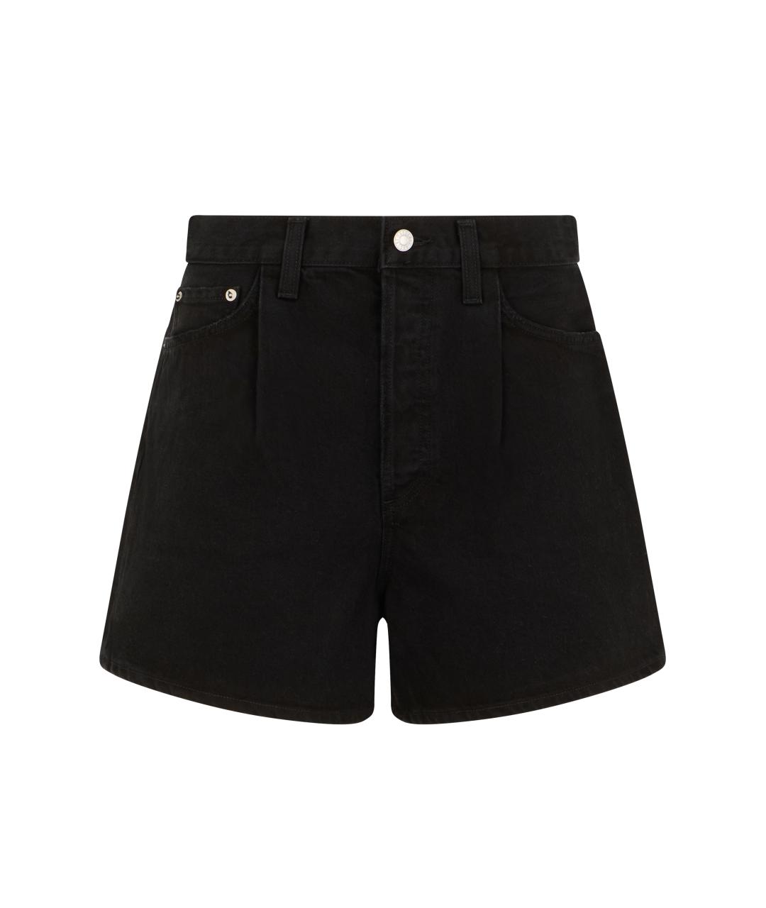 AGOLDE Черные хлопковые шорты, фото 1