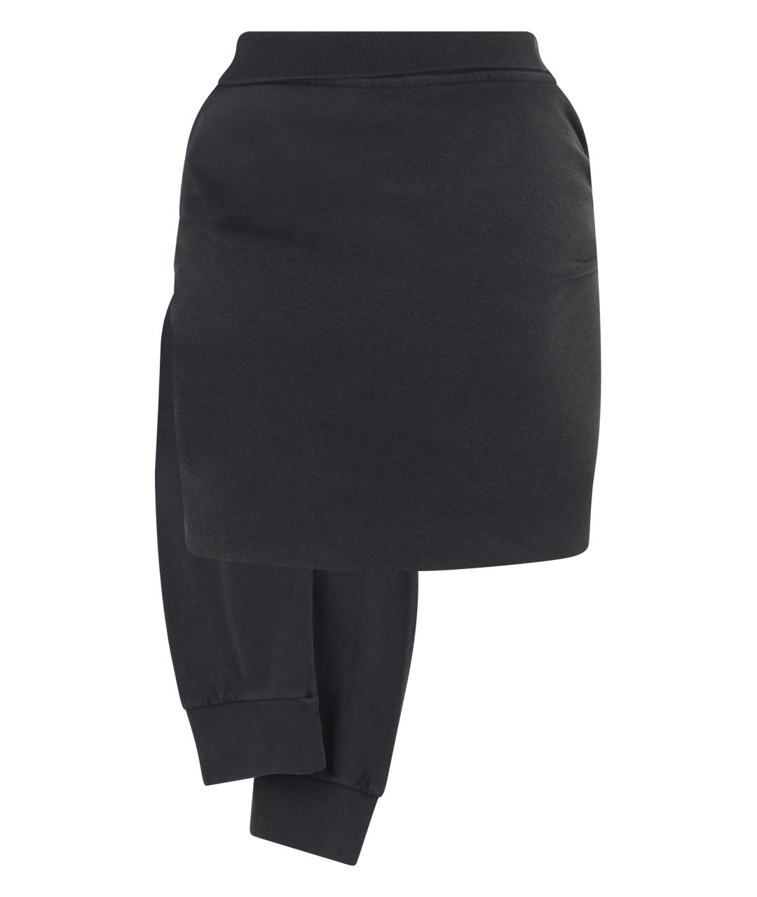 BALENCIAGA Серая хлопковая юбка мини, фото 2