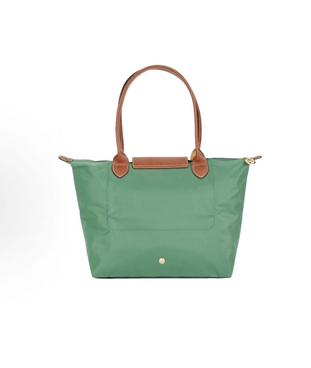 LONGCHAMP Зеленая тканевая сумка тоут, фото 2